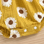 Shoulder Tie Daisy Romper