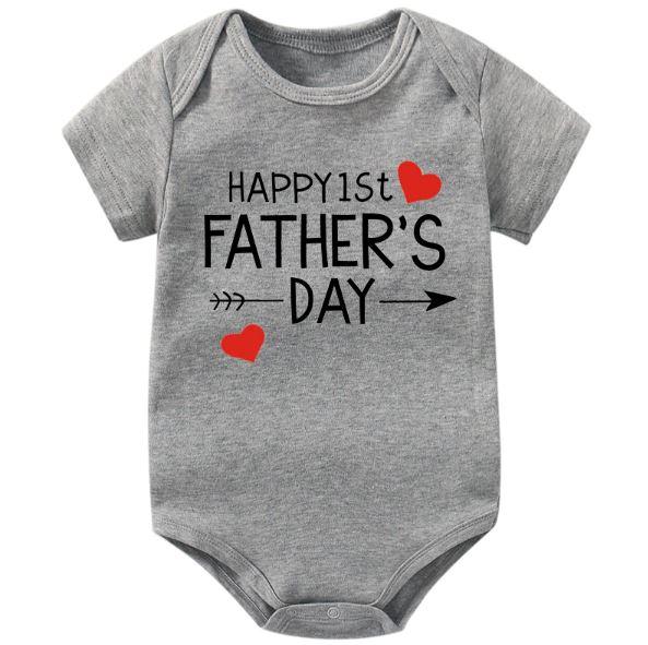Happy 1st Father's Day Onesie