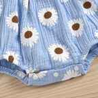 Shoulder Tie Daisy Romper