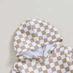 Checkered Hoodie & Pants Outfit