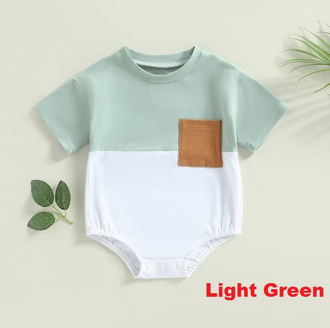 Two Tone Pocket Onesie