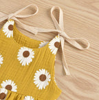 Shoulder Tie Daisy Romper