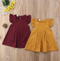 Ruffle Solid Dress