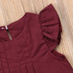 Ruffle Solid Dress