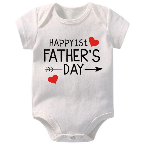 Happy 1st Father's Day Onesie