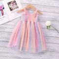 Rainbow Mesh Tutu Dress