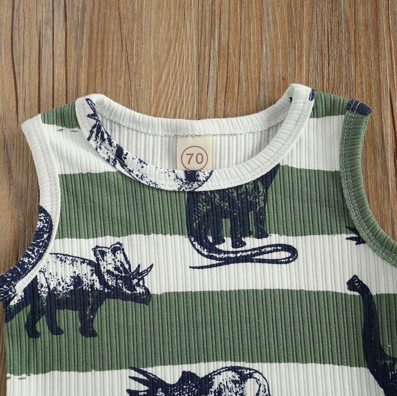Dinosaur Tank Top and Shorts Set