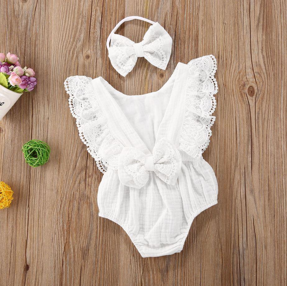 Matching Big Little Sister Lace Dress & Romper