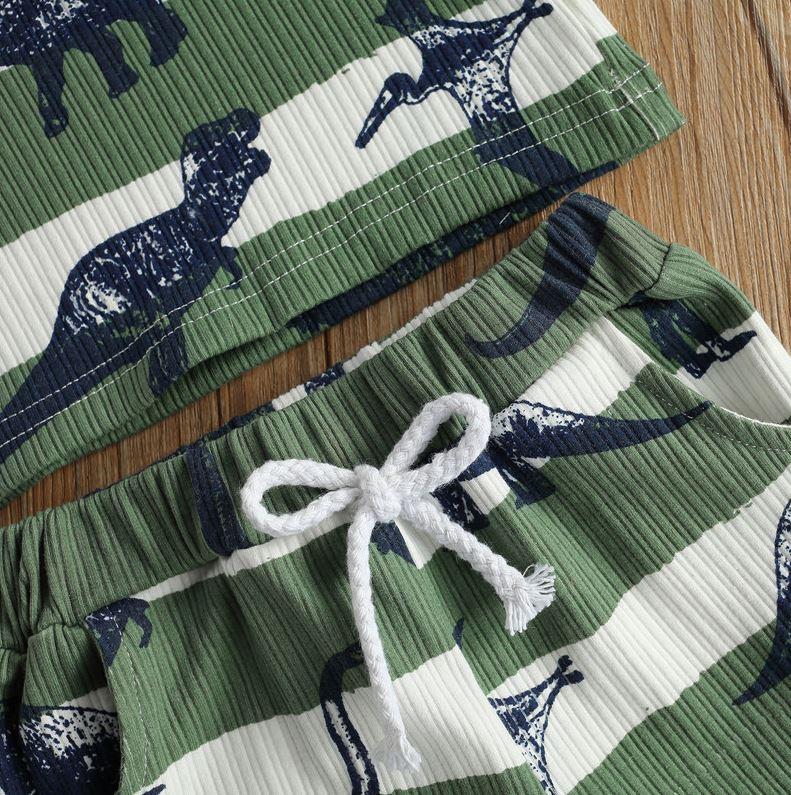Dinosaur Tank Top and Shorts Set