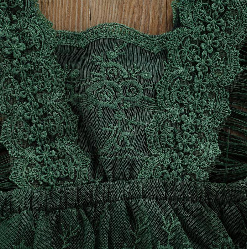 Floral Lace Feather Dress