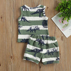 Dinosaur Tank Top and Shorts Set