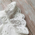 Lace Front Floral Romper Dress