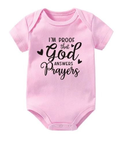 I'm Proof That God Answers Prayers Onesie