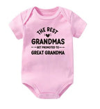 The Best Grandmas Get Promoted To Great Grandma Onesie