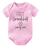 First Grandchild Coming Soon Onesie