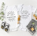 You Are Sunshine My Only Sunshine Twin Onesie
