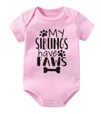 My Siblings Have Paws Cute Onesie