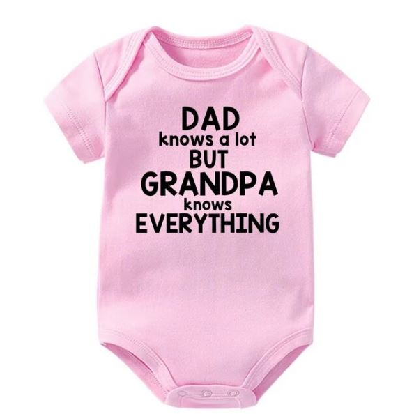 Dad Knows A Lot But Grandpa Knows Everything Onesie