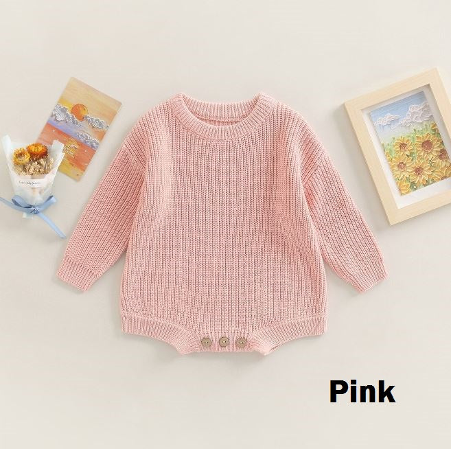 Solid Knitted Jaycee Onesie