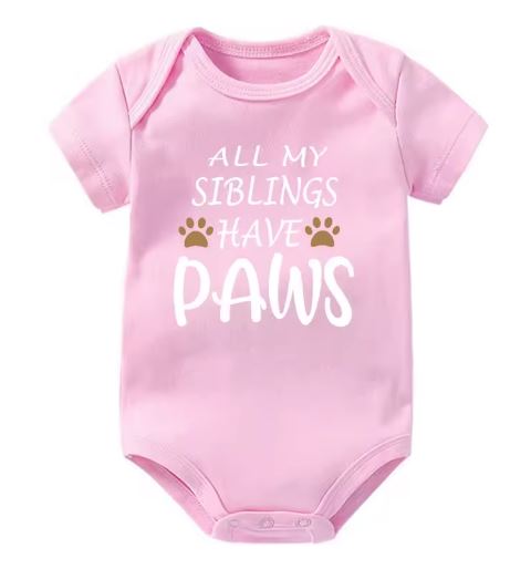 All My Siblings Have Paws Onesie