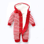 Striped Winter Knitted Romper (Multiple Colors)