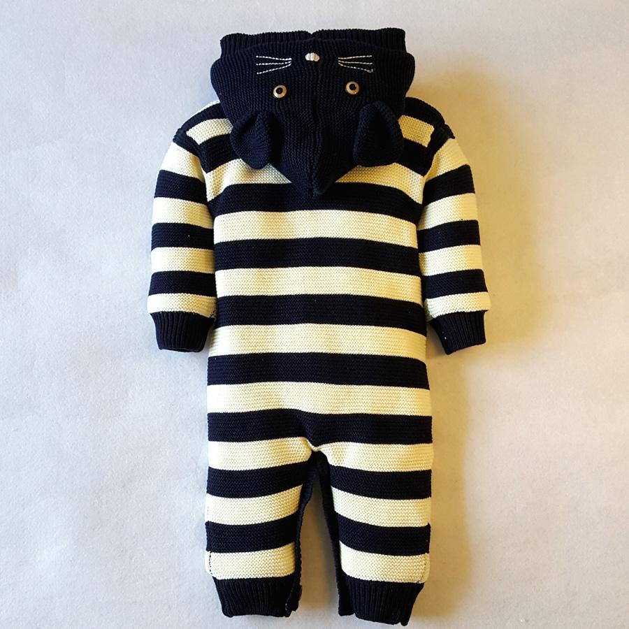 Knitted Mouse Sweater Romper (Multiple Colors)