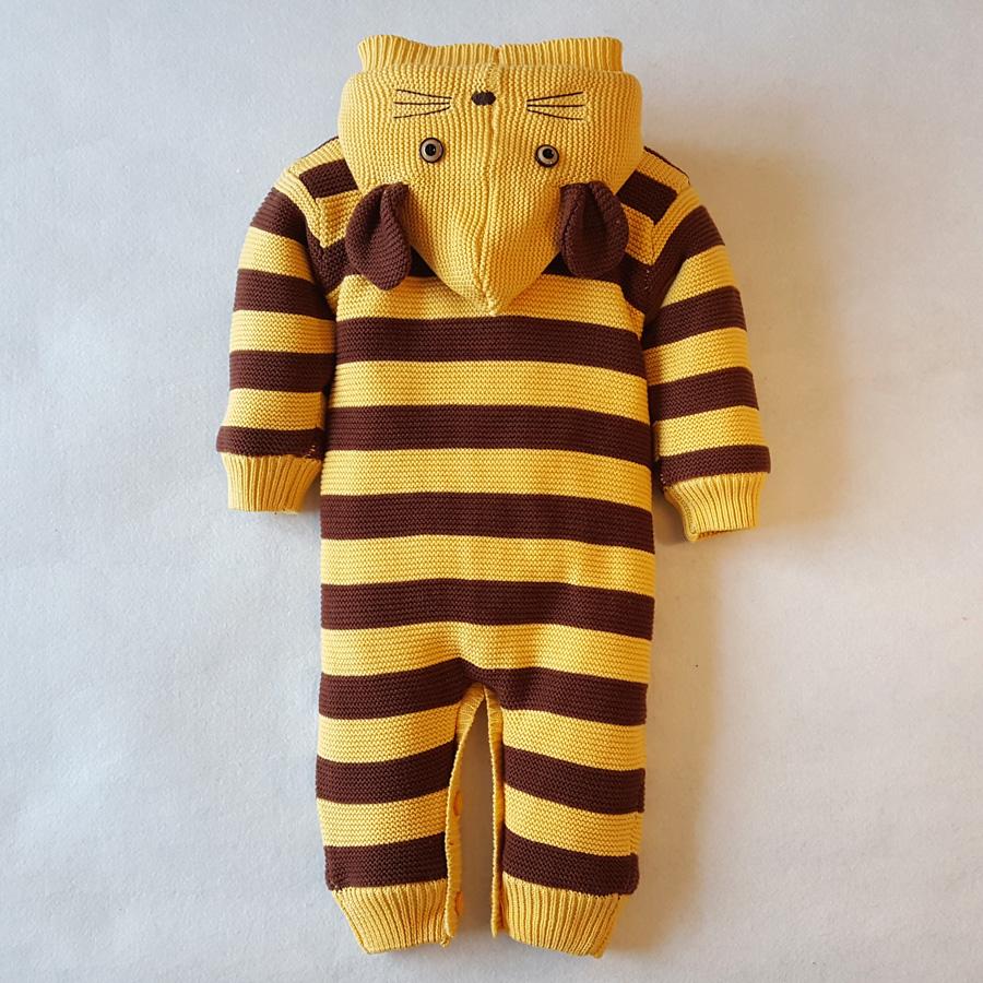 Knitted Mouse Sweater Romper (Multiple Colors)