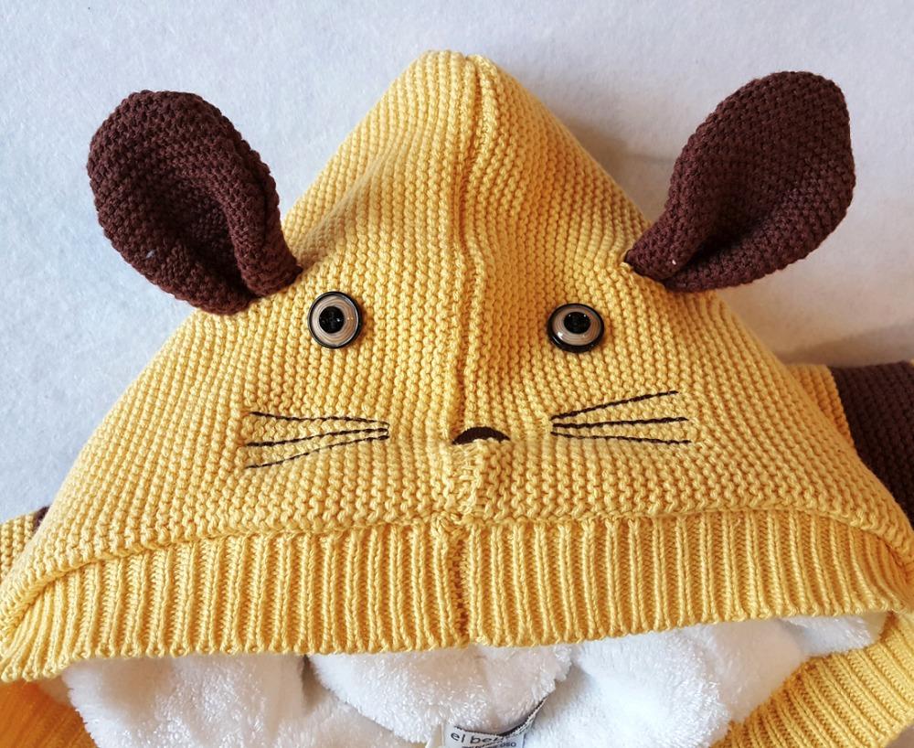 Knitted Mouse Sweater Romper (Multiple Colors)