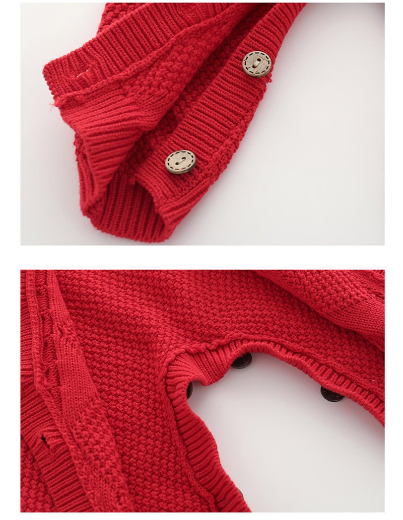 Knitted Romper with Hat (Multiple Colors)