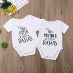 My Big Sister or Brother Has Paws Dog Onesie