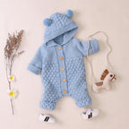 Knitted Pom Pom Romper (Multiple Colors)