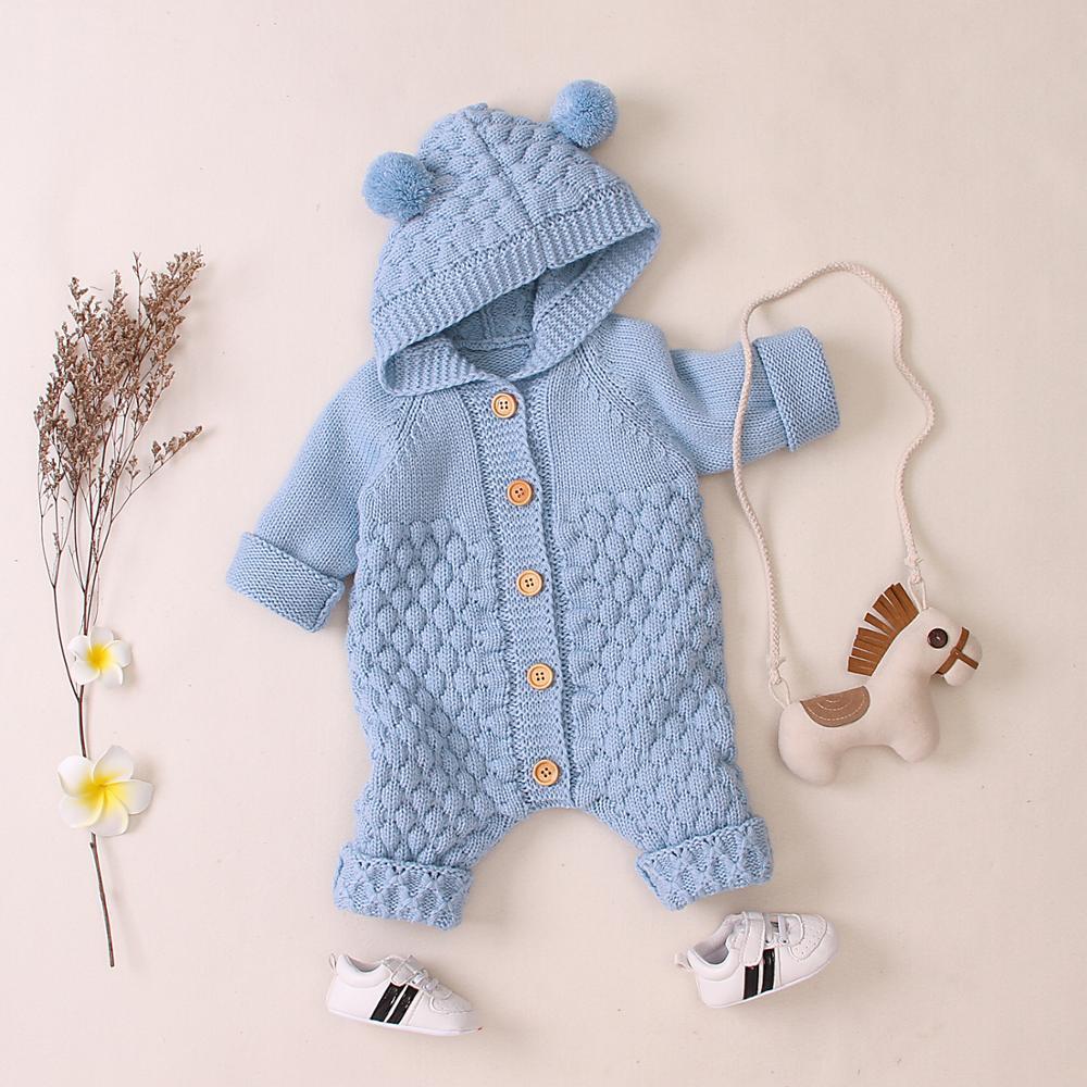 Knitted Pom Pom Romper (Multiple Colors)