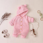 Knitted Pom Pom Romper (Multiple Colors)