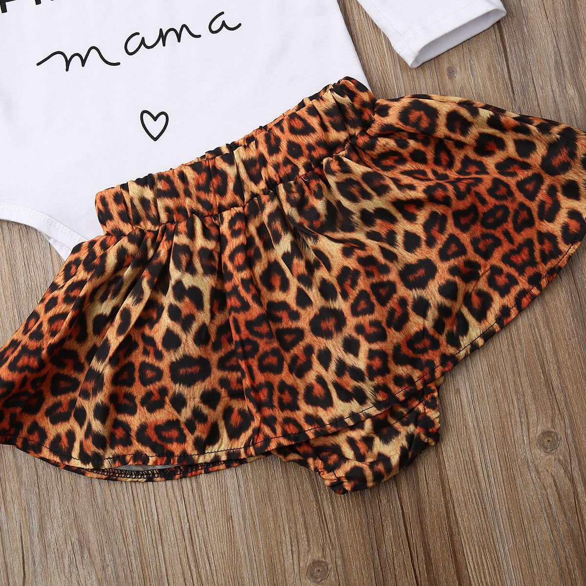 Baby Girl I Got it From My Mama Leopard Print Outfit