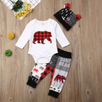 Plaid Baby Bear Outfit