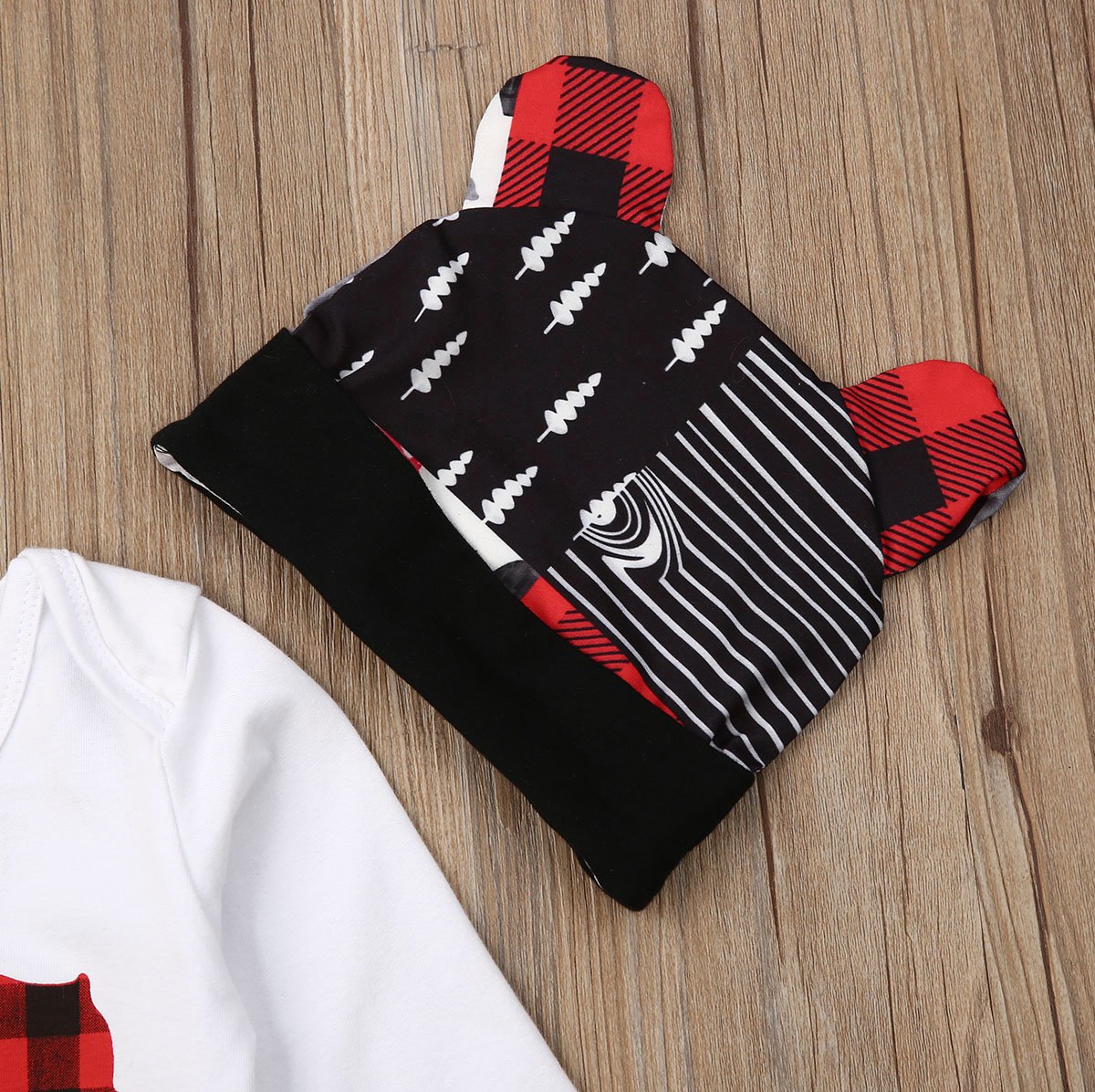 Plaid Baby Bear Outfit