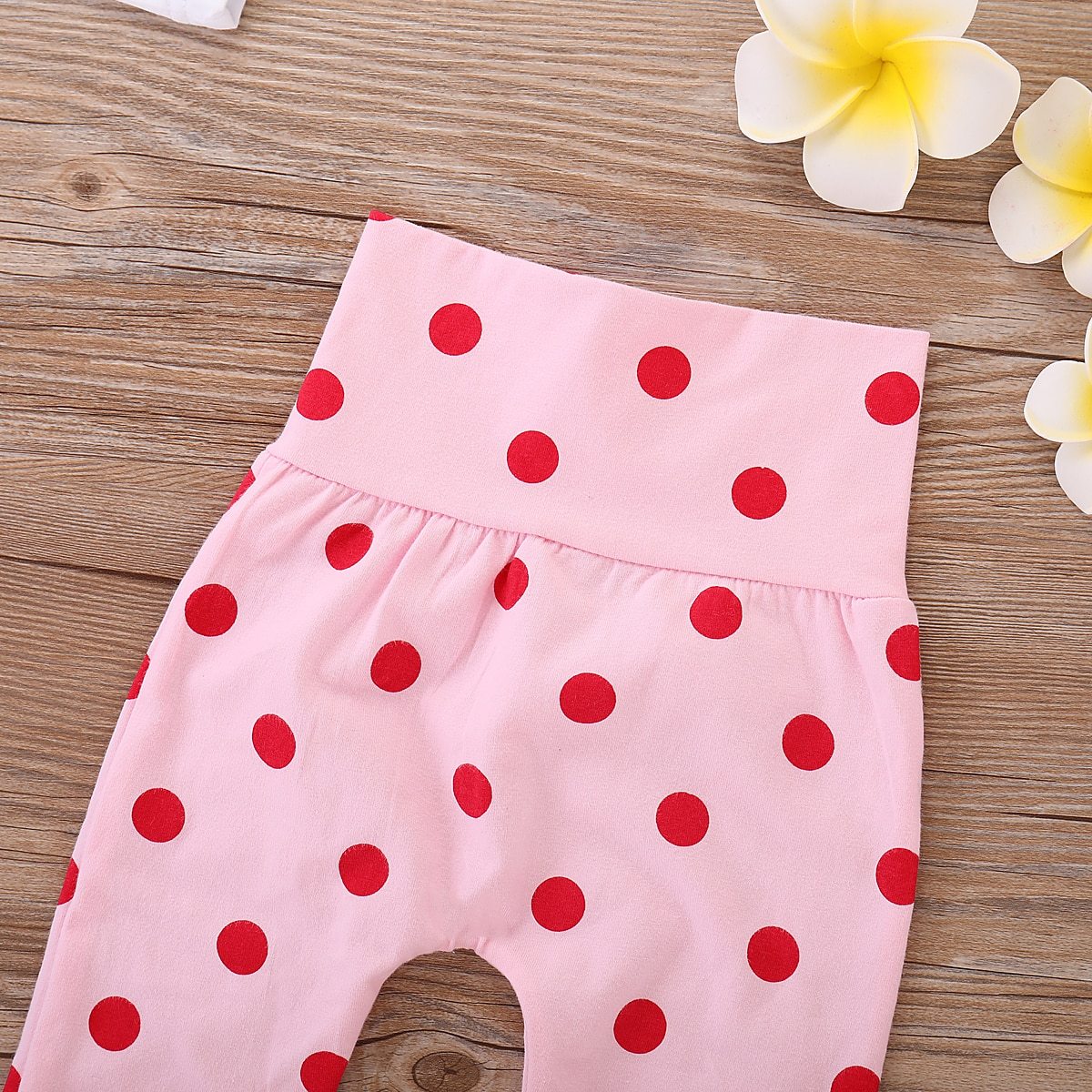 Baby Girl Pink Polka Dot Giraffe Outfit