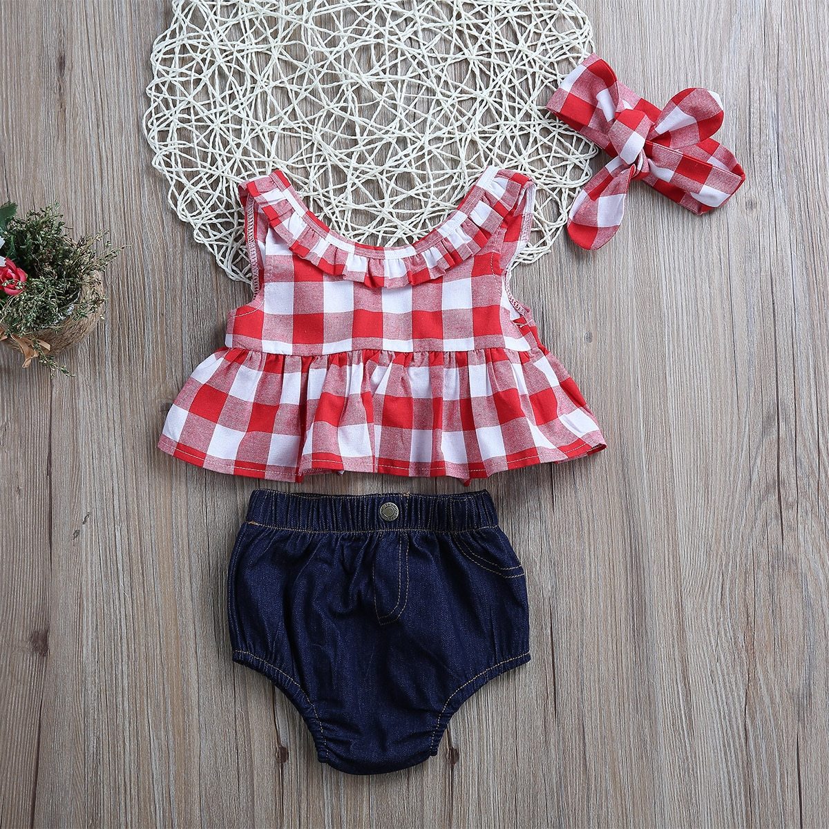 Plaid Denim Belle Outfit