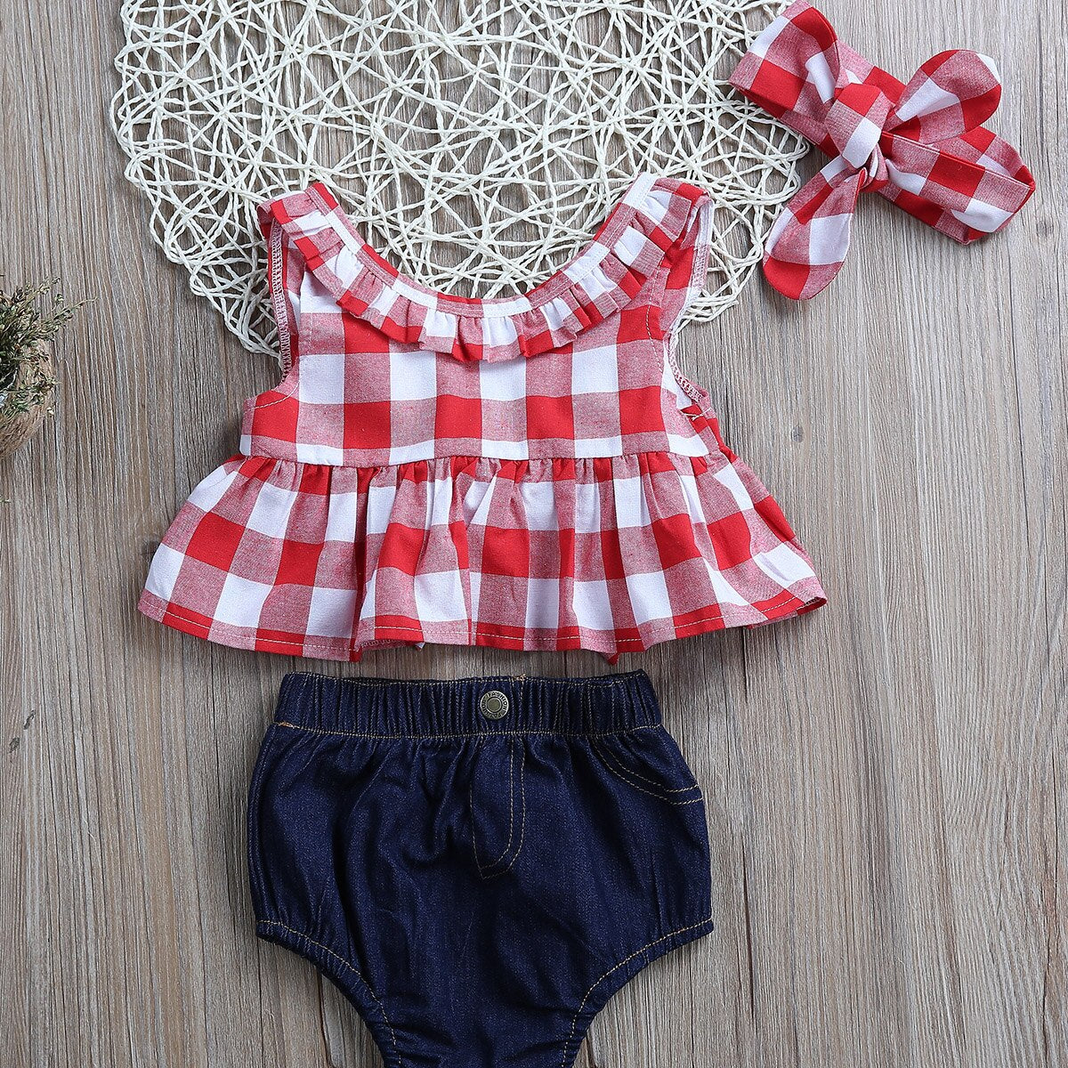 Plaid Denim Belle Outfit