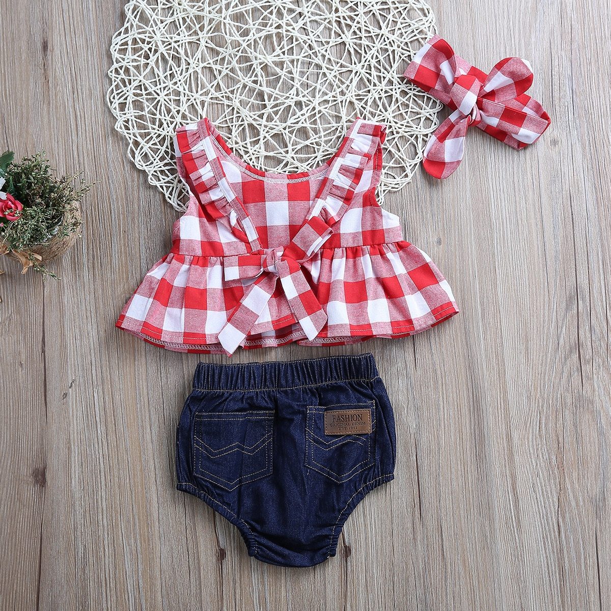 Plaid Denim Belle Outfit