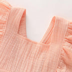 Ruffle Hem Bow Romper