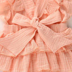 Ruffle Hem Bow Romper