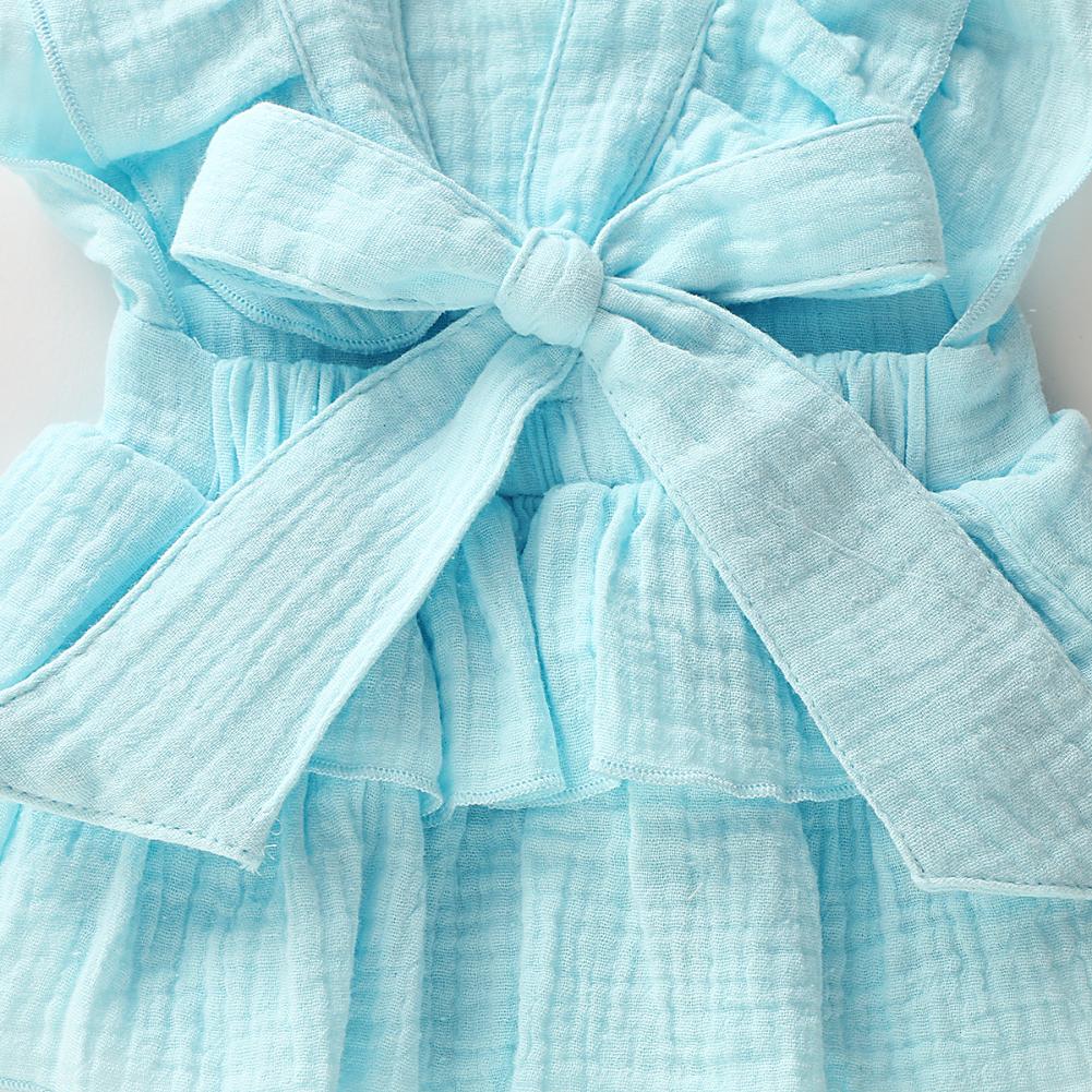 Ruffle Hem Bow Romper