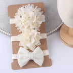 3 Pack Floral Bow Headbands