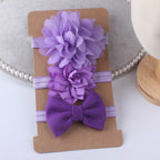 3 Pack Floral Bow Headbands