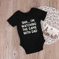 Dad and I are Watching the Game Onesie (Multiple Colors)