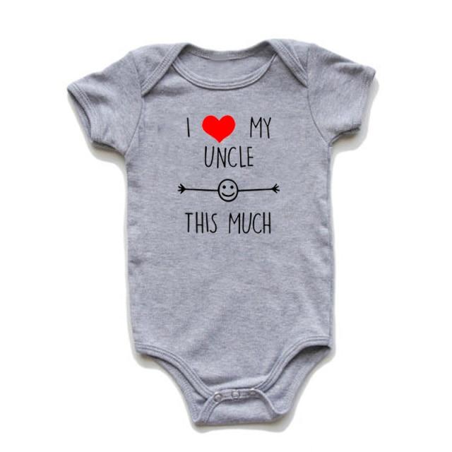 I Love My Uncle This Much Onesie (Multiple Colors)