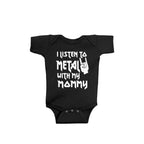 I Listen to Metal with My Daddy or Mommy Onesie (Multiple Colors)