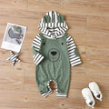 Striped Little Bear Romper