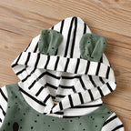 Striped Little Bear Romper
